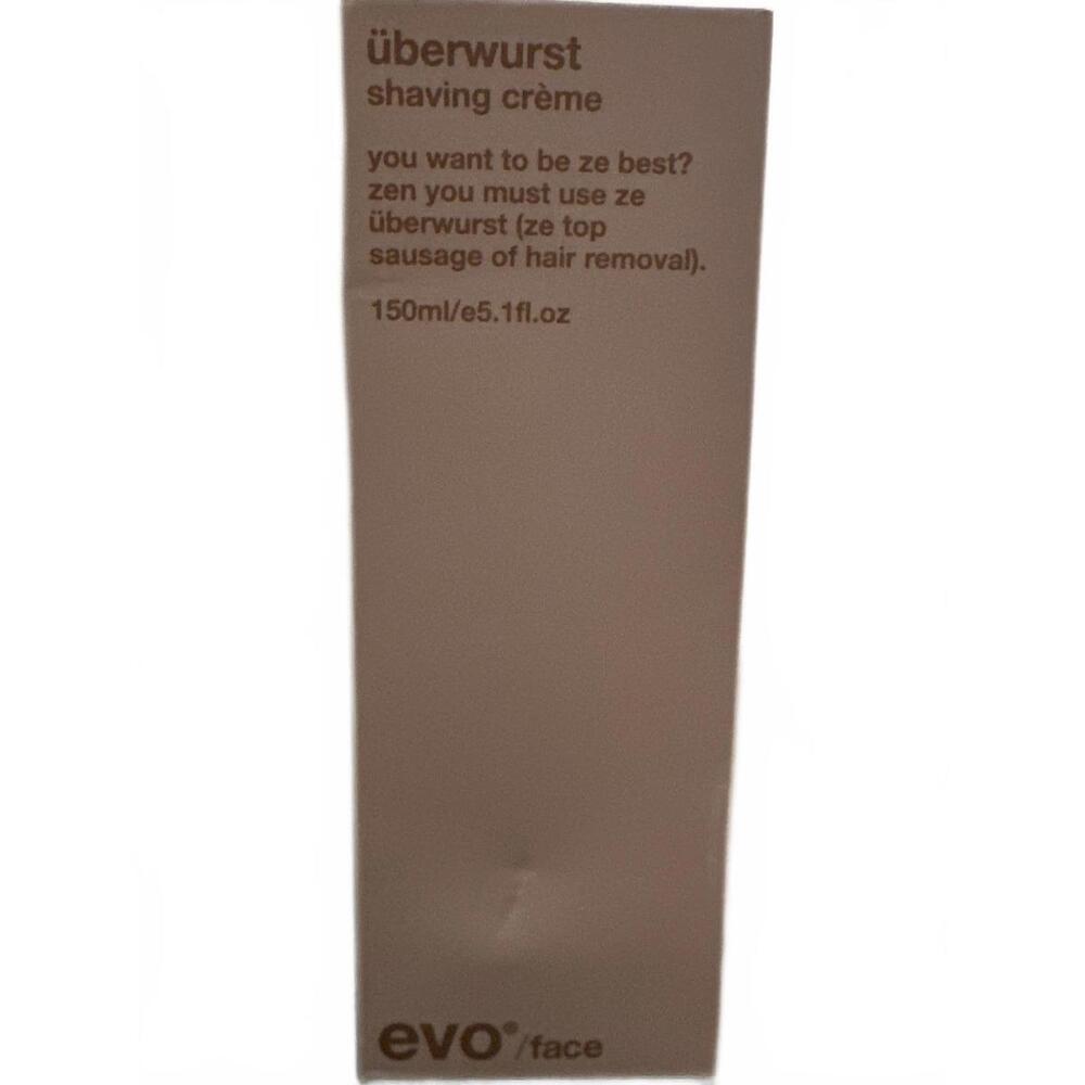 Evo Überwurst Shaving Crème 150ml Vegan Shave Cream NEW
